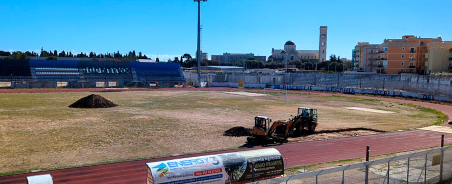 Iniziati lavori allo stadio Ventura, Angarano: “Obiettivo è concluderli il prima possibile”