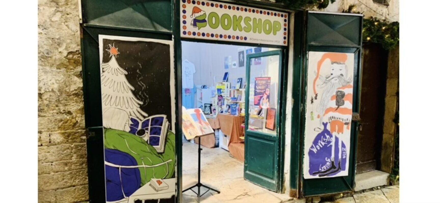 Il bookshop di Associazione URCA nel centro storico: workshop e tante idee per i regali di Natale